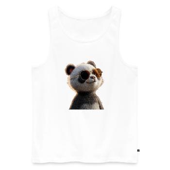 Panda Ours Pandas Géants Panda Géant Mignon Panda Ours Panda - Débardeur bio Premium Homme - blanc - Devant - AI Model Male 178 light (178cm)
