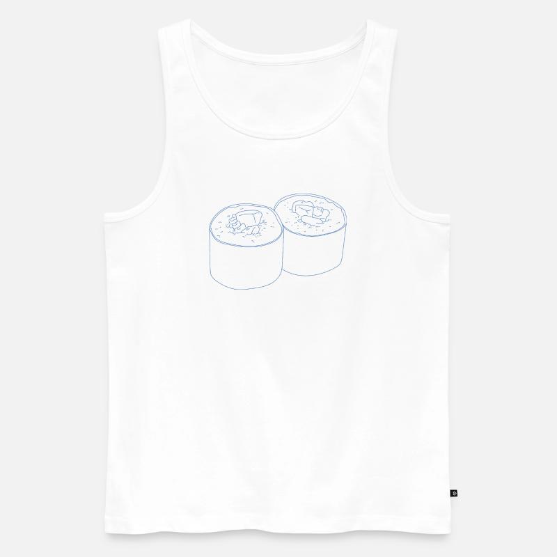 Conception de sushis - Débardeur bio Premium Homme - blanc