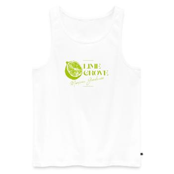 Lime Grove Mexikanisches Güte-Logo - Männer Premium Bio Tank Top - Weiß - Vorne - AI Model Male 178 light (178cm)