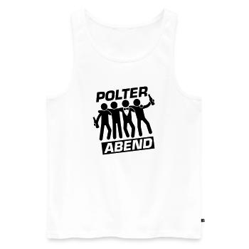Polterabend Crew Polterhochzeit - Männer Premium Bio Tank Top - Weiß - Vorne - Michal (187cm)
