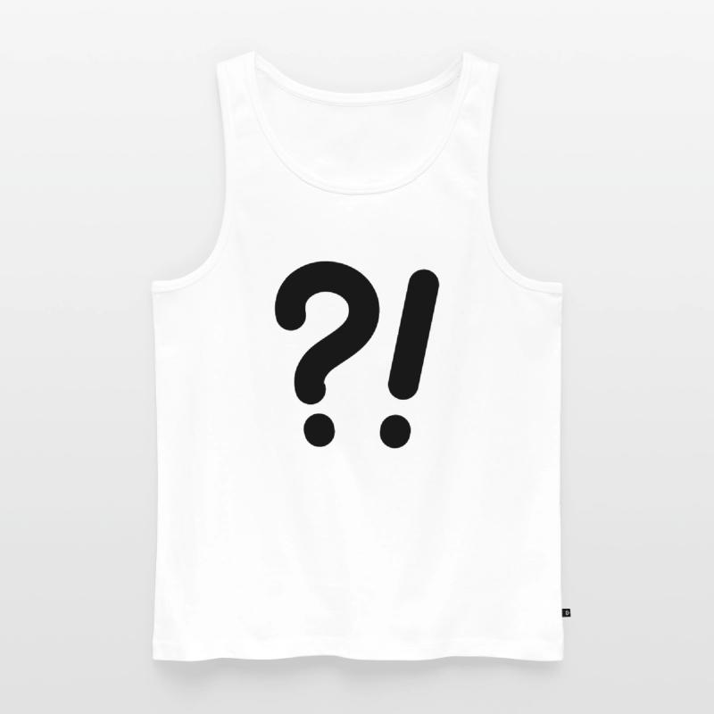 Points d’interrogation et points d’exclamation Débardeur bio Premium Homme