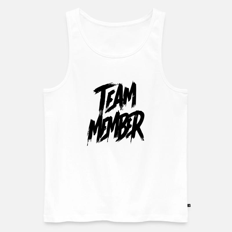 Team Member - Männer Premium Bio Tank Top - Weiß