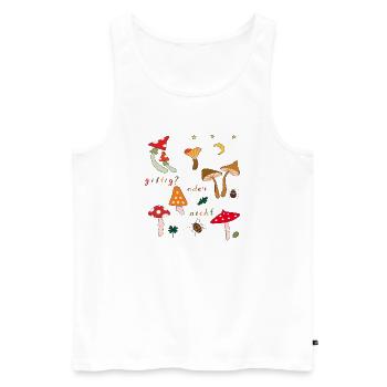 Mycètes - Débardeur bio Premium Homme - blanc - Devant - Michal (187cm)