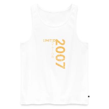 Limited Edition 2007 18th Birthday Gift - Men's Premium Organic Tank Top - white - Front - Michal (187cm)