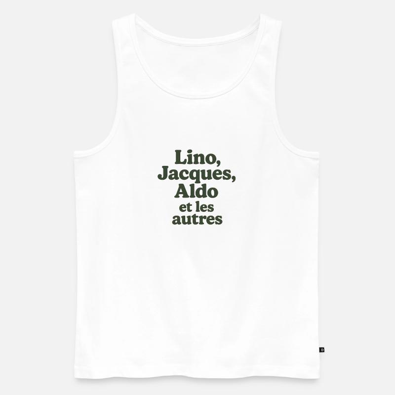 Abenteuer ist Abenteuer. Lino, Jacques - Männer Premium Bio Tank Top - Weiß