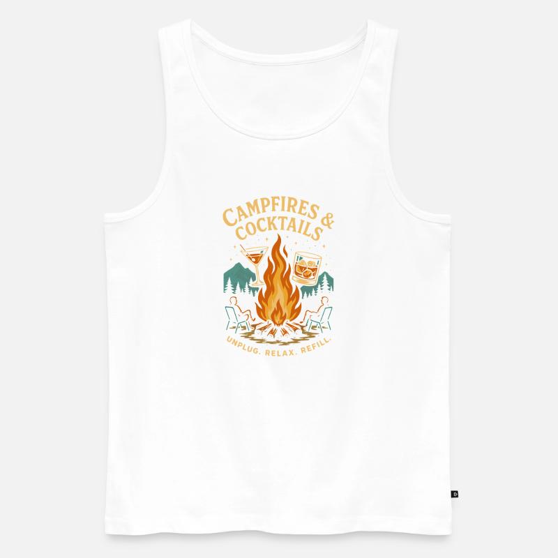 Du willst ein Stück von mir? - Männer Premium Bio Tank Top - Weiß