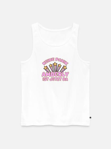 Amberly as a woman's name - Men's Premium Organic Tank Top - white