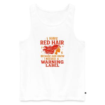 Vaterschaft überleben - ein Bier nach dem anderen - Männer Premium Bio Tank Top - Weiß - Vorne - AI Model Male 178 light (178cm)