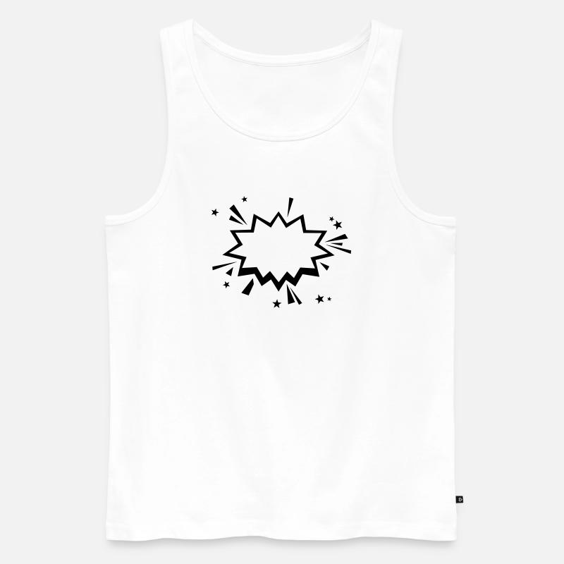 Comic Knall - Männer Premium Bio Tank Top - Weiß