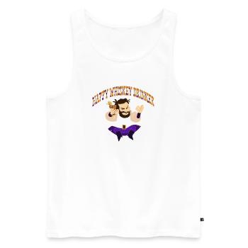 Whiskey Saying Whiskey Drinker Whiskey Lovers - Men's Premium Organic Tank Top - white - Front - Michal (187cm)