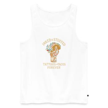 Der Orca ist mein Seelentier - Männer Premium Bio Tank Top - Weiß - Vorne - AI Model Male 178 light (178cm)