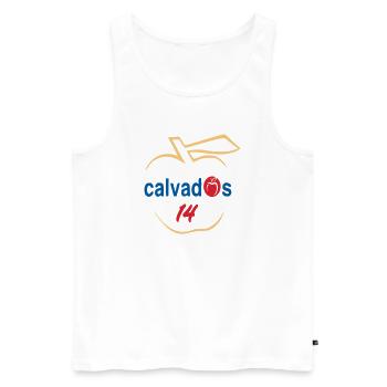 Calvados 14 - Männer Premium Bio Tank Top - Weiß - Vorne - AI Model Male 178 light (178cm)