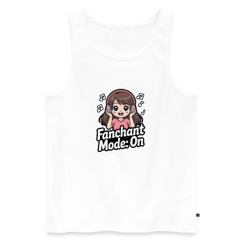 K-Pop Fanchant Korea Music - Men's Premium Organic Tank Top - white - Front - AI Model Male 178 light (178cm)