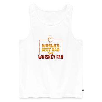 Whiskey Saying Whiskey Drinker Whiskey Lovers - Men's Premium Organic Tank Top - white - Front - Michal (187cm)