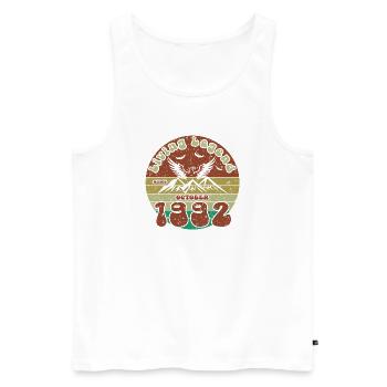 33. Geburtstag Living Legend since VIN 10/1992 - Männer Premium Bio Tank Top - Weiß - Vorne - Michal (187cm)