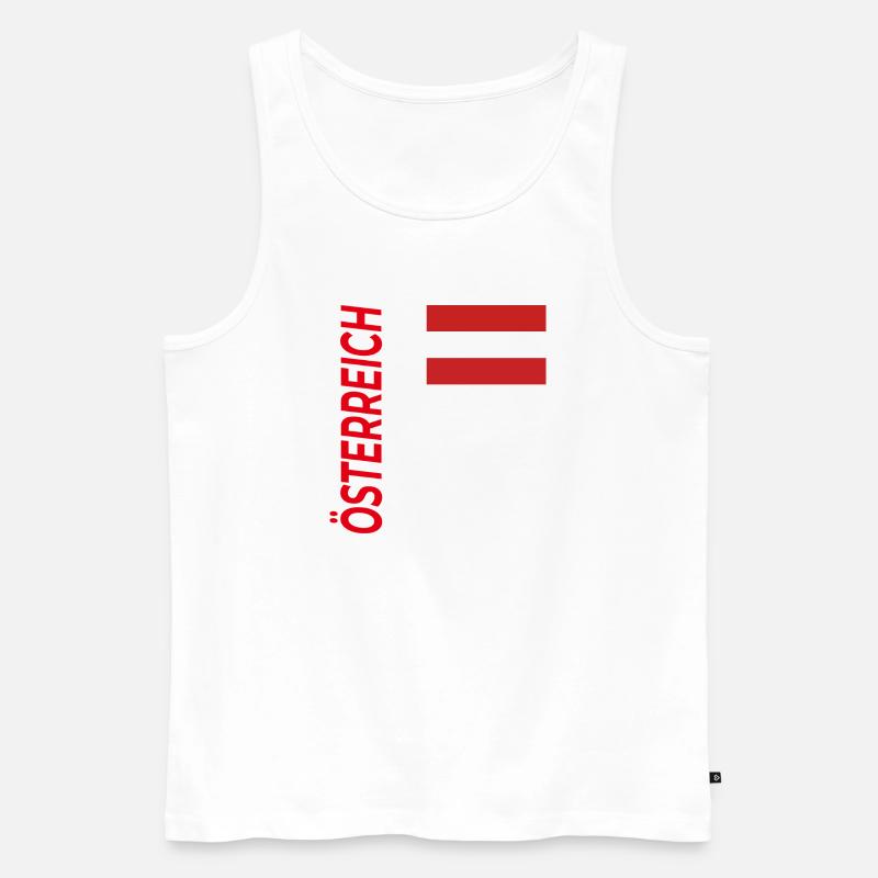 Bregenz - Men's Premium Organic Tank Top - white