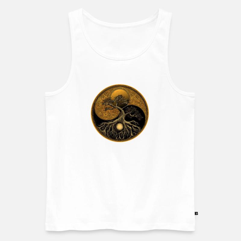 Baum des Lebens - Männer Premium Bio Tank Top - Weiß