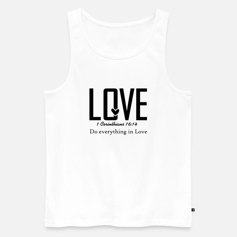 Designanalyse fehlt – Bild erneut hochladen - Männer Premium Bio Tank Top - Weiß