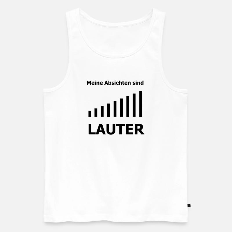 Lauter - Männer Premium Bio Tank Top - Weiß
