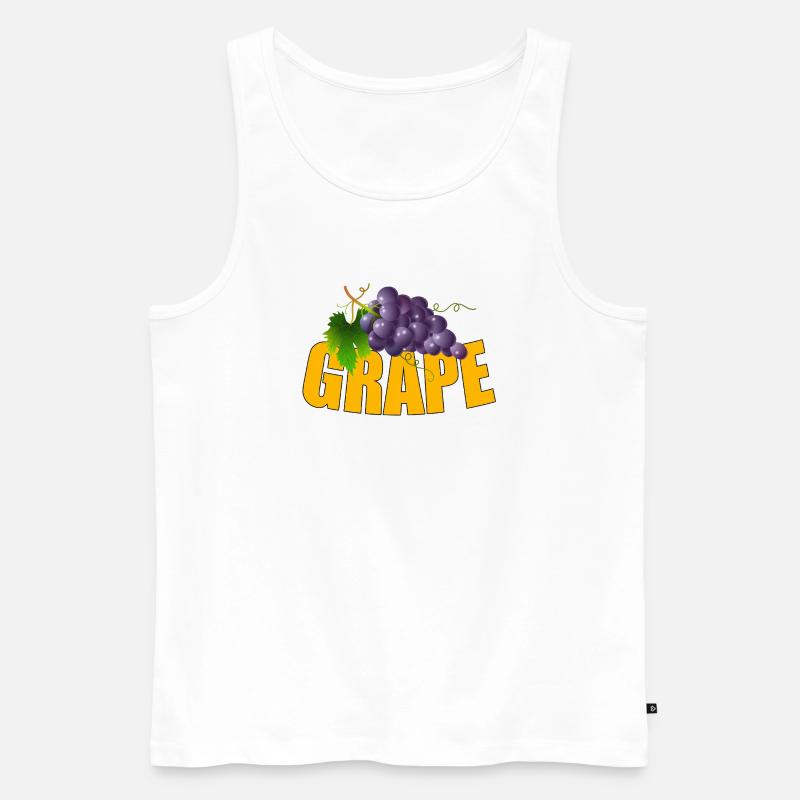 GRAPE - Männer Premium Bio Tank Top - Weiß