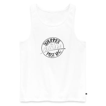 Schlimmer als es aussieht, Post Vac - Männer Premium Bio Tank Top - Weiß - Vorne - Michal (187cm)