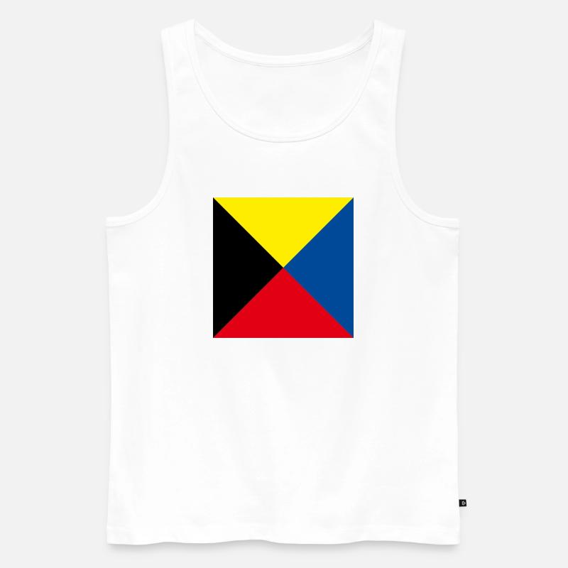 I_Require_A_Tug_Flag - Männer Premium Bio Tank Top - Weiß