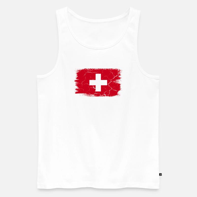Engelberg - Männer Premium Bio Tank Top - Weiß