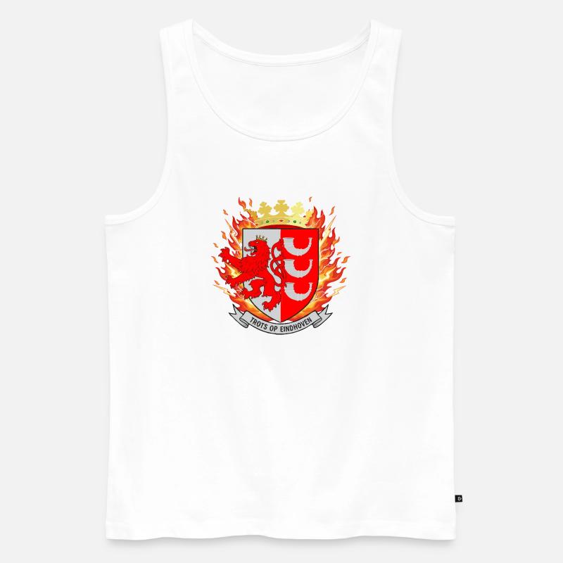 Stolz auf Eindhoven Emblem - Männer Premium Bio Tank Top - Weiß