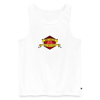 Les mauvais rôles font de belles histoires - Débardeur bio Premium Homme - blanc - Devant - Michal (187cm)