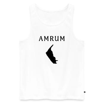 Amrum – North Sea for you - Men's Premium Organic Tank Top - white - Front - AI Model Male 178 light (178cm)