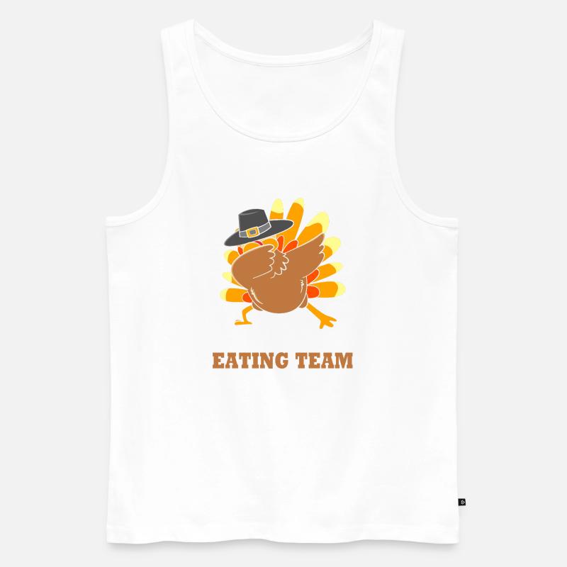 Thanksgiving Gender Reveal Werdende Mutter - Männer Premium Bio Tank Top - Weiß