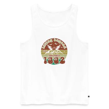 33. Geburtstag Living Legend since VIN 11/1992 - Männer Premium Bio Tank Top - Weiß - Vorne - Michal (187cm)