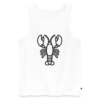 Hummer - Männer Premium Bio Tank Top - Weiß - Vorne - AI Model Male 178 light (178cm)