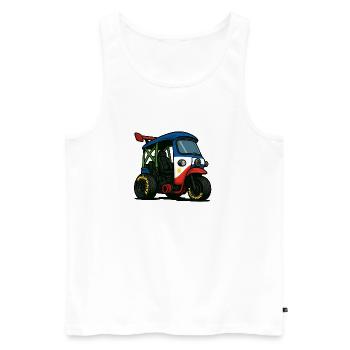 Philippines Street Legend - Men's Premium Organic Tank Top - white - Front - Michal (187cm)