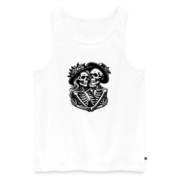 Paar des Grauens - Männer Premium Bio Tank Top - Weiß - Vorne - Michal (187cm)