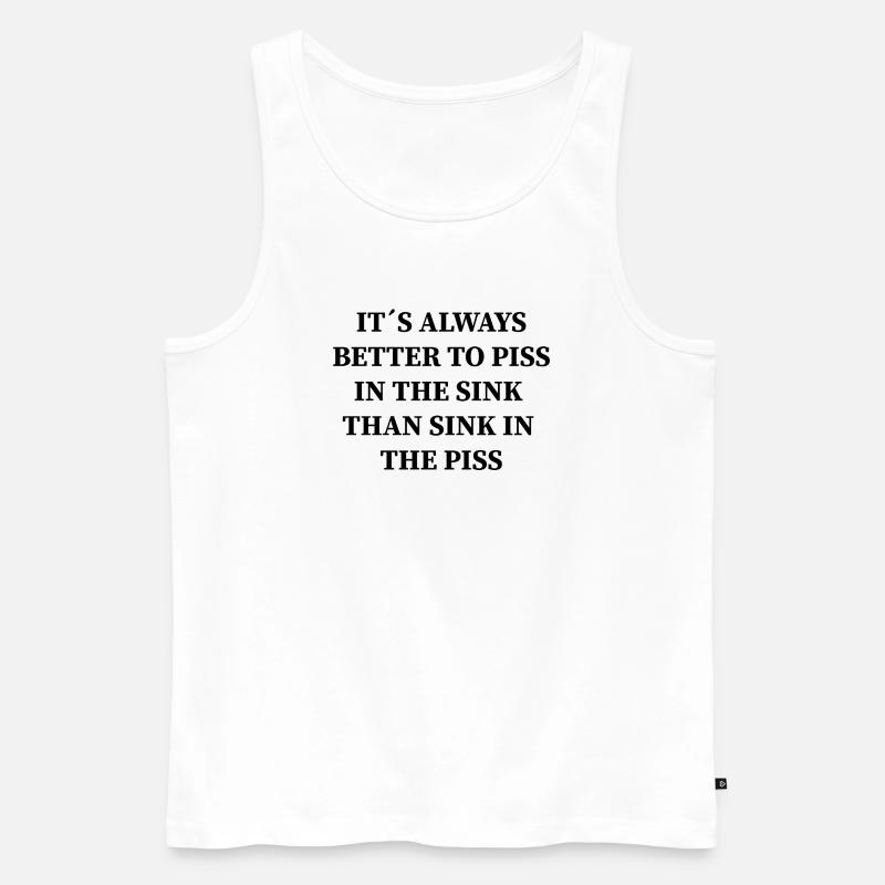 Meme Shirt - Männer Premium Bio Tank Top - Weiß
