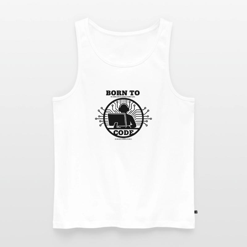 Programmierer, der zum Programmieren geboren wurde Programmierer Männer Premium Bio Tank Top