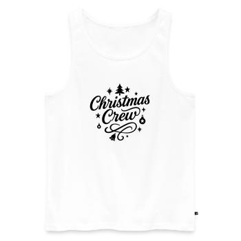 Weihnachten Crew Party - Männer Premium Bio Tank Top - Weiß - Vorne - AI Model Male 178 light (178cm)