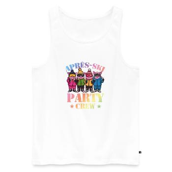 Après-ski Party Crew Pig - Débardeur bio Premium Homme - blanc - Devant - Michal (187cm)