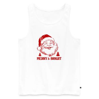 Santa Claus and Christmas - Men's Premium Organic Tank Top - white - Front - Michal (187cm)