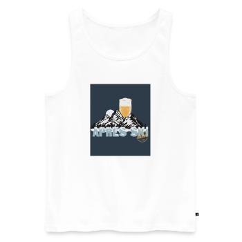 Après Ski Party – Cheers to the slopes! - Men's Premium Organic Tank Top - white - Front - Michal (187cm)