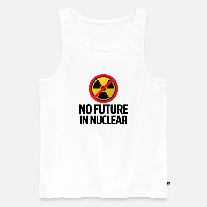 No nuclear power - Men's Premium Organic Tank Top - white