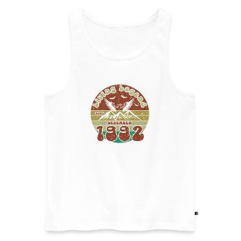 33. Geburtstag Living Legend since VIN 12/1992 - Männer Premium Bio Tank Top - Weiß - Vorne - Michal (187cm)