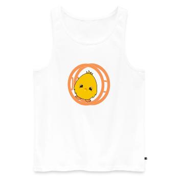 Children's Gymnastics Chick Rhönrad Gymnastics - Men's Premium Organic Tank Top - white - Front - Michal (187cm)
