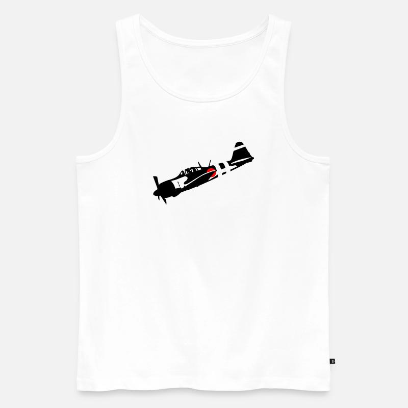 Zero - Männer Premium Bio Tank Top - Weiß