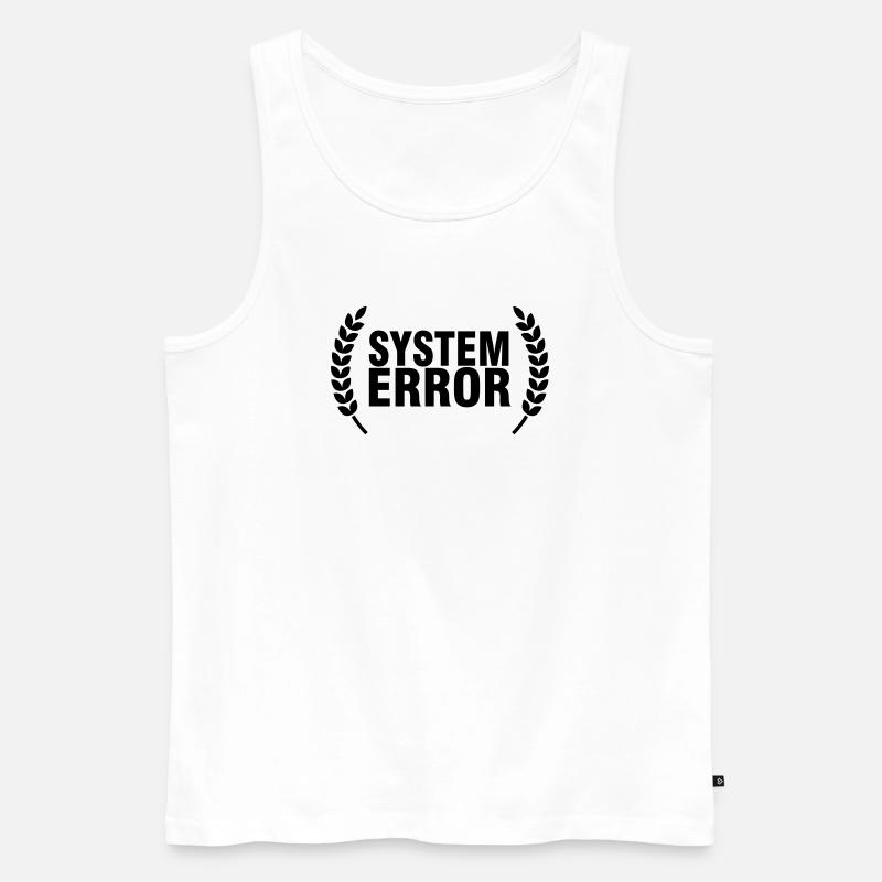 Systemfehler - Männer Premium Bio Tank Top - Weiß