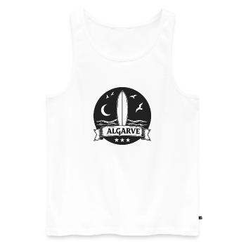 Algarve Surfers Surf Surfboards and Waves - Men's Premium Organic Tank Top - white - Front - Michal (187cm)