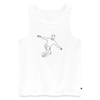 Jubilation - Débardeur bio Premium Homme - blanc - Devant - Michal (187cm)