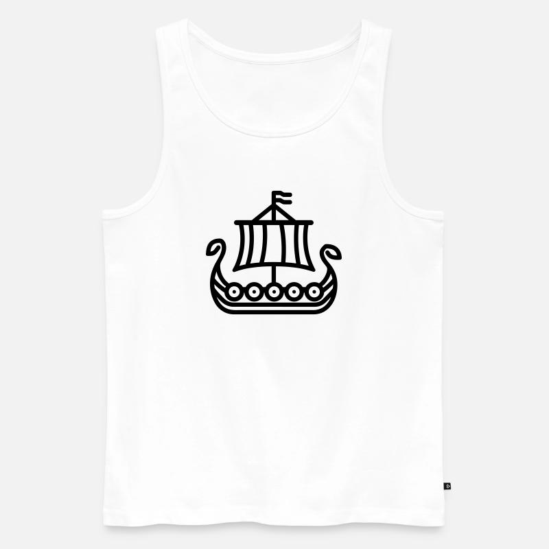 Wikinger - Männer Premium Bio Tank Top - Weiß
