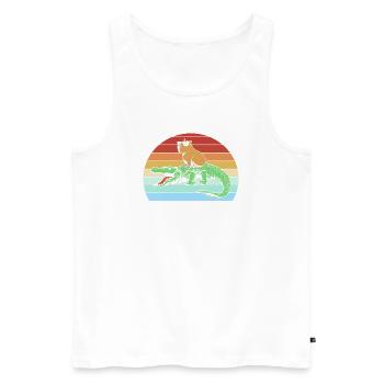 Happy Birthday Capybara Happy birthday - Men's Premium Organic Tank Top - white - Front - Michal (187cm)